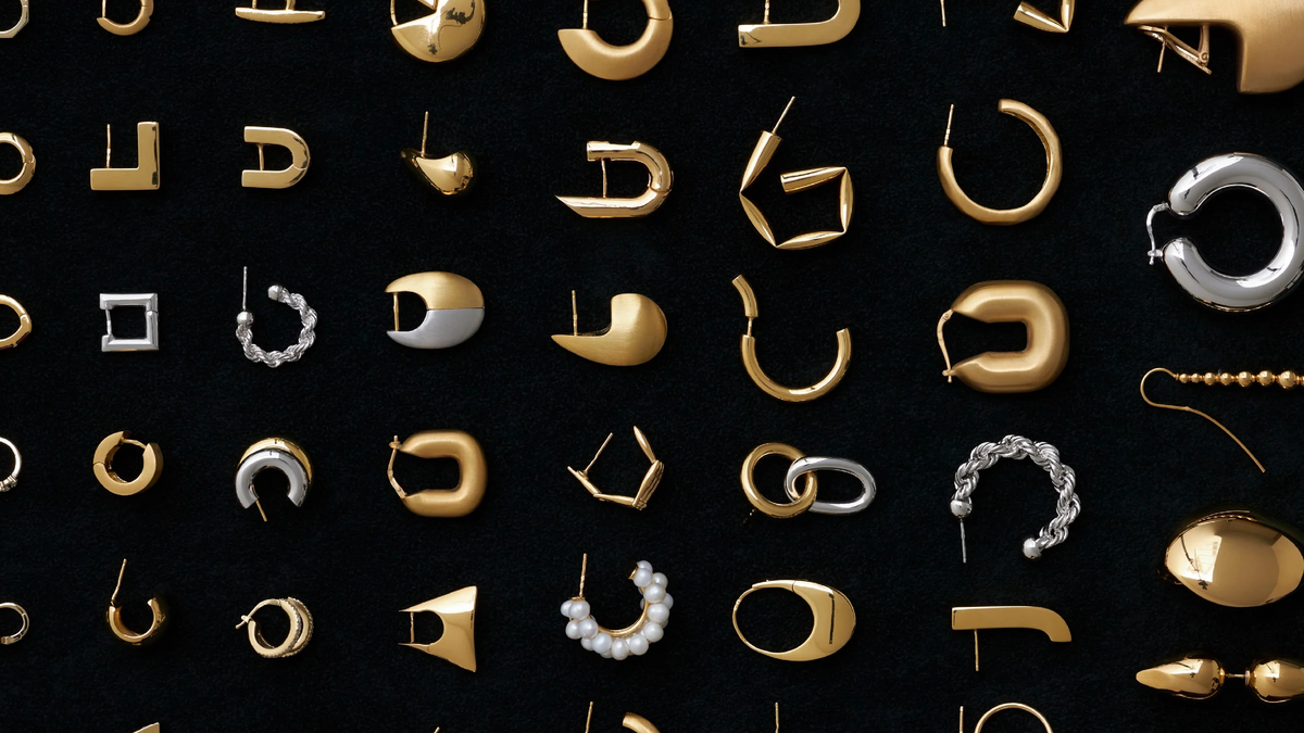 guía de tallas para aretes, múltiples opciones: plata o oro