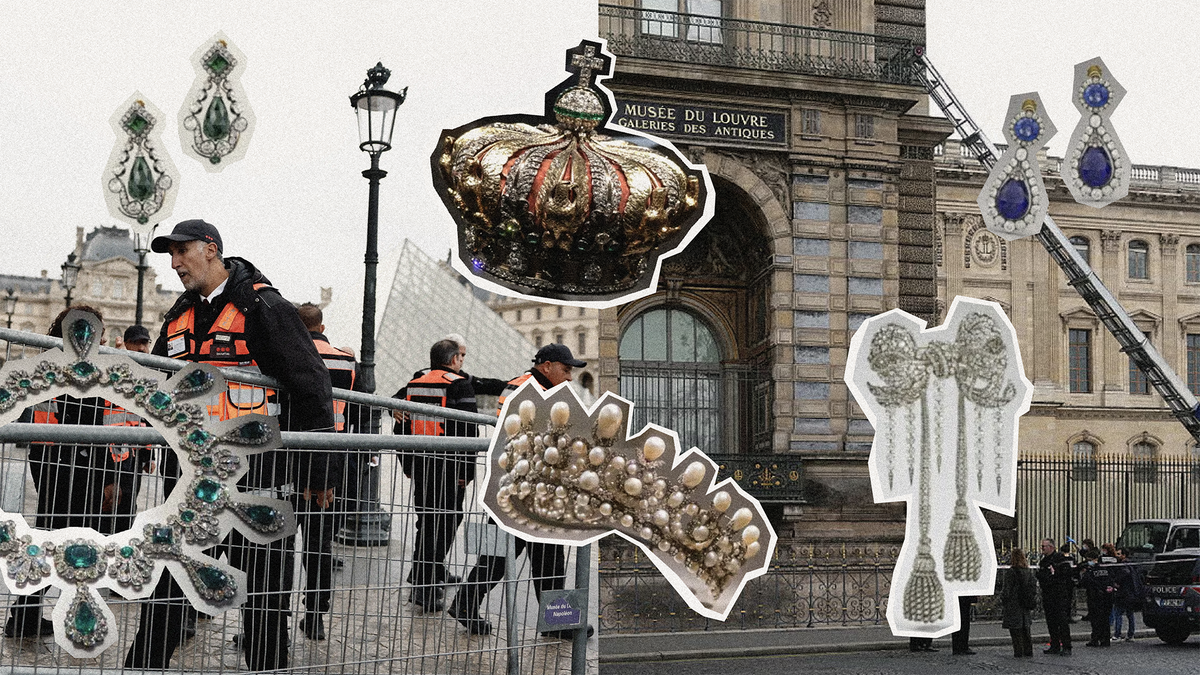 el robo del Louvre en una imagen