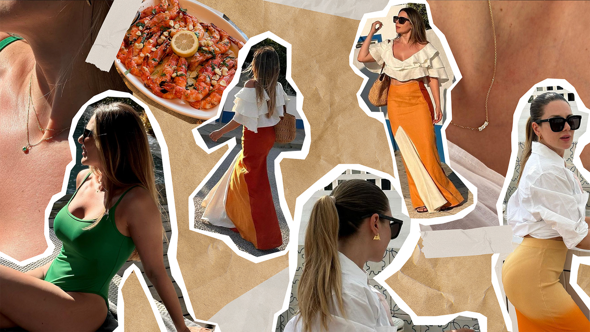 expert beauty tips from Andreea Ali lifestyle collage with fashion and food