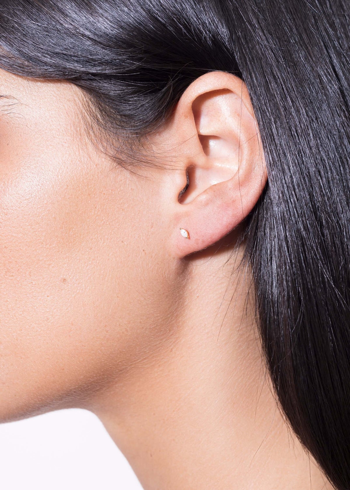 pendientes de diamante en forma de pera 18k Pendientes
