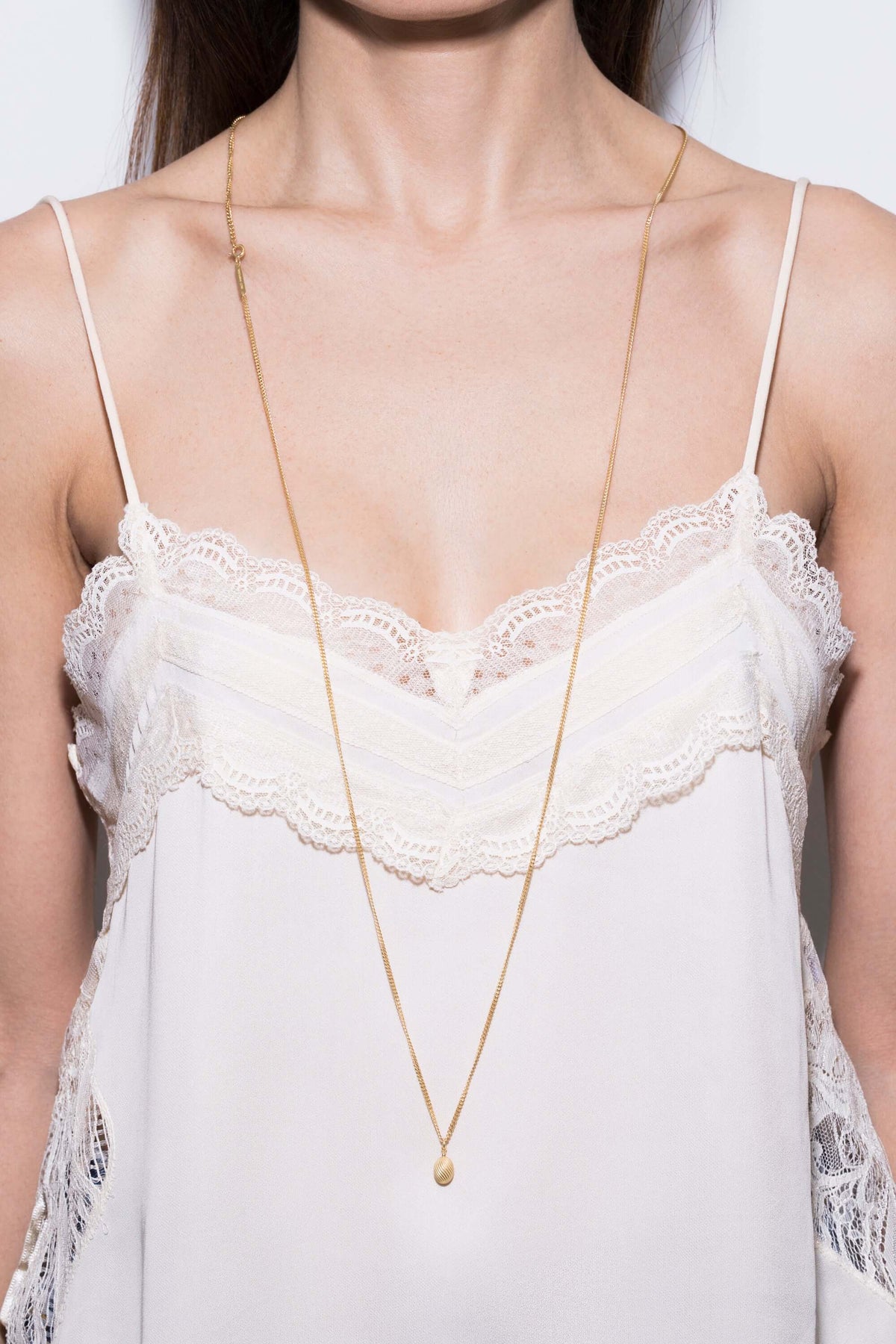 botella collar largo de 18k Collares