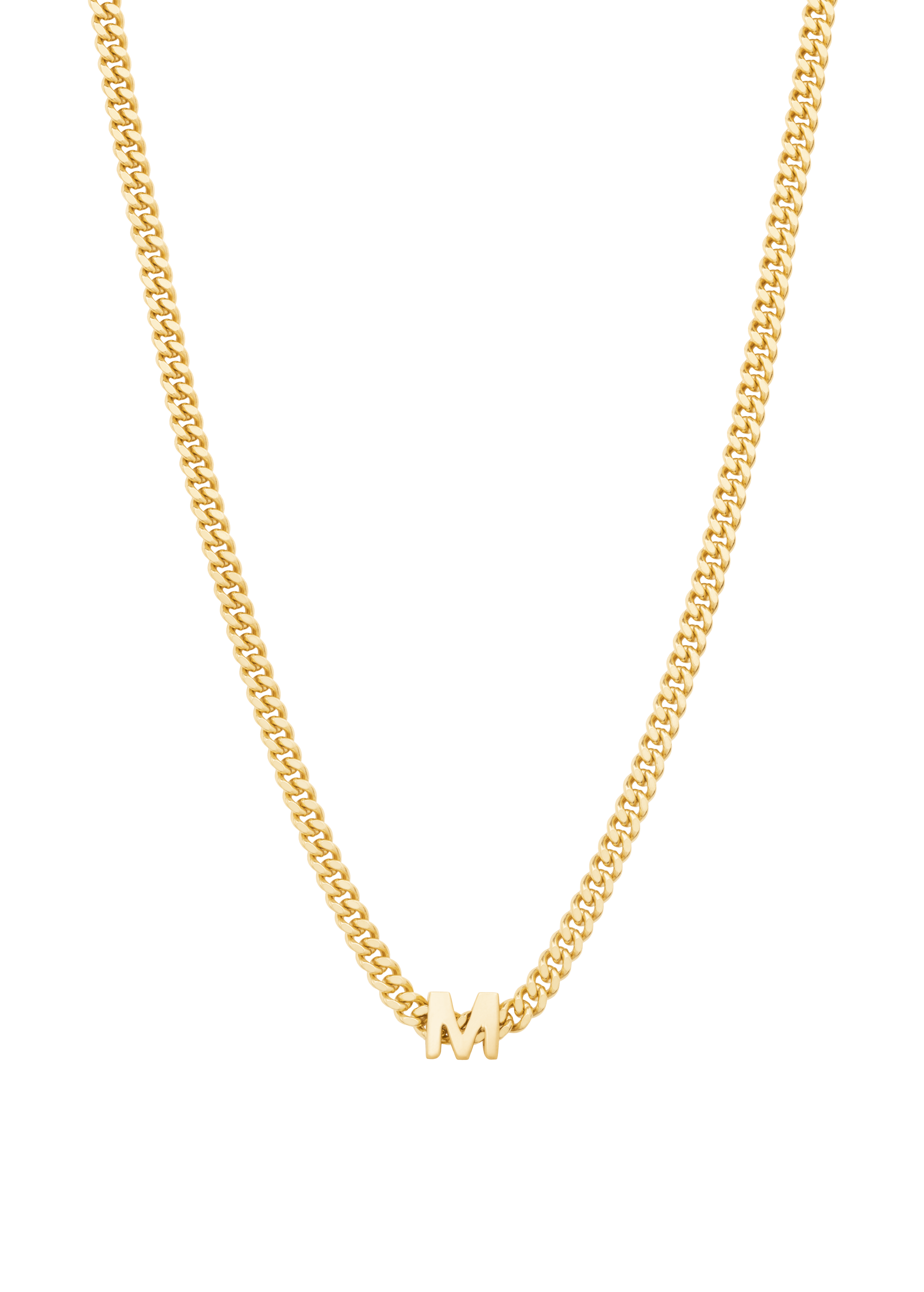 alphabet collar con colgante M