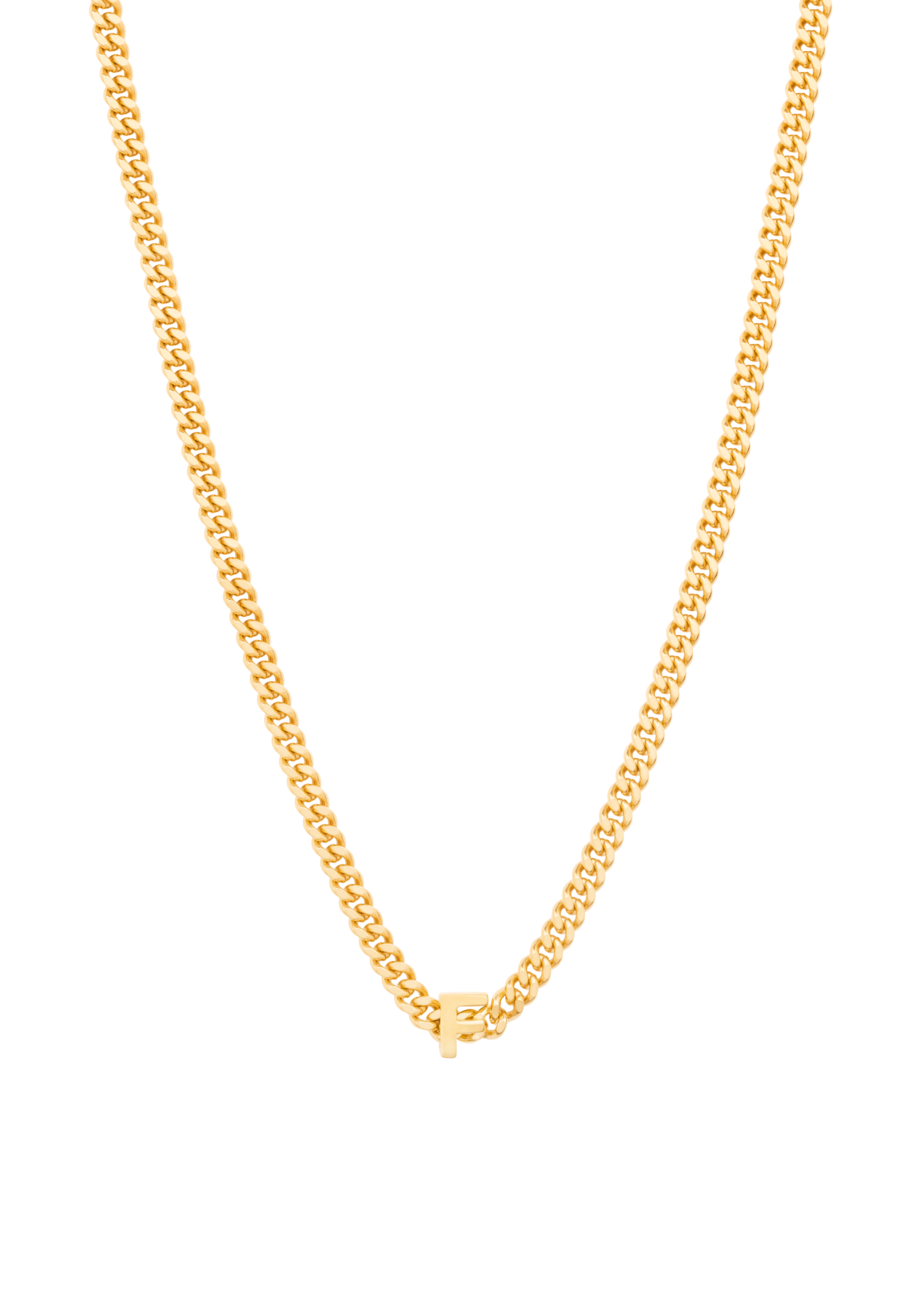 alphabet collar con colgante F