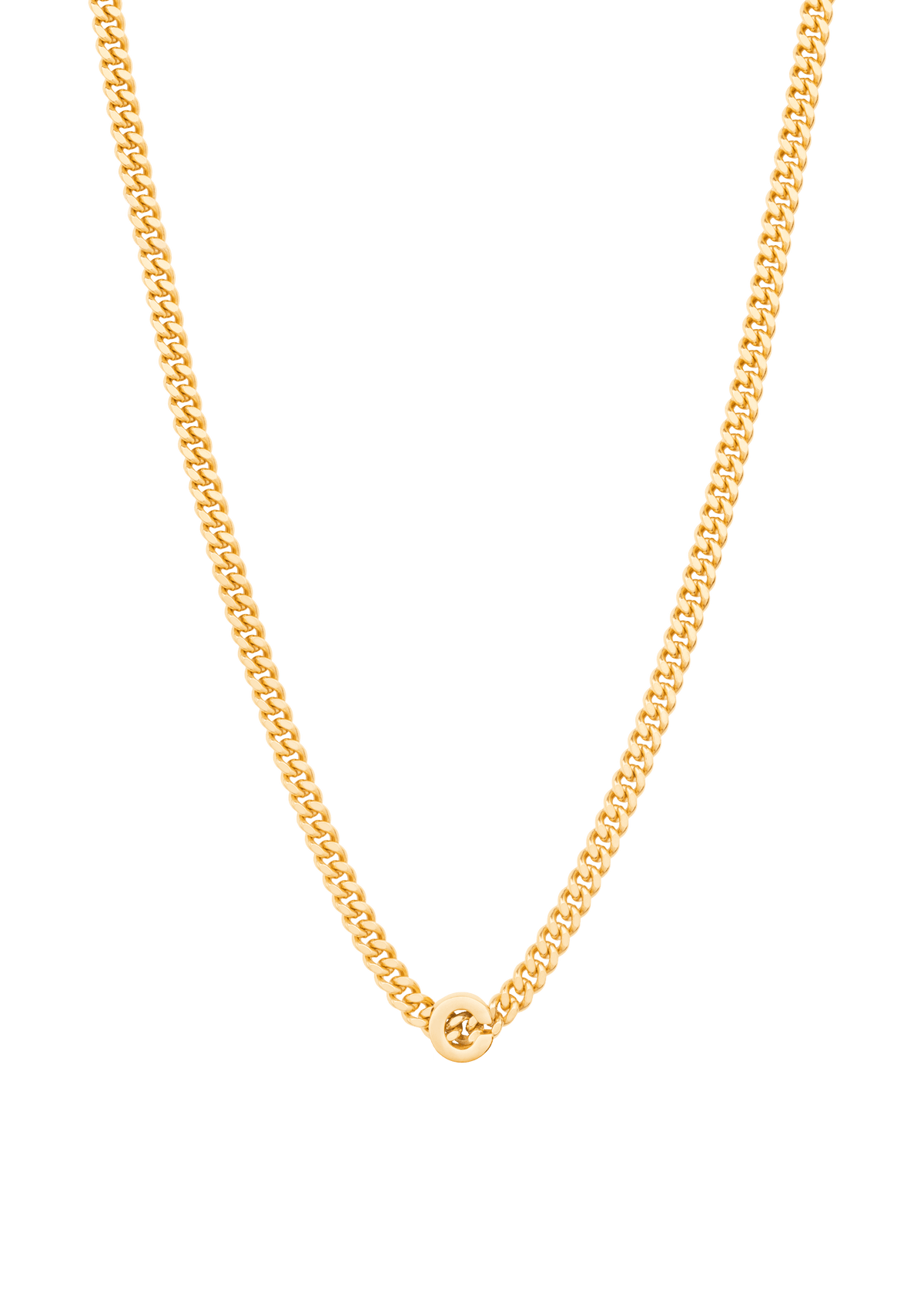 alphabet necklace with pendant C Necklaces