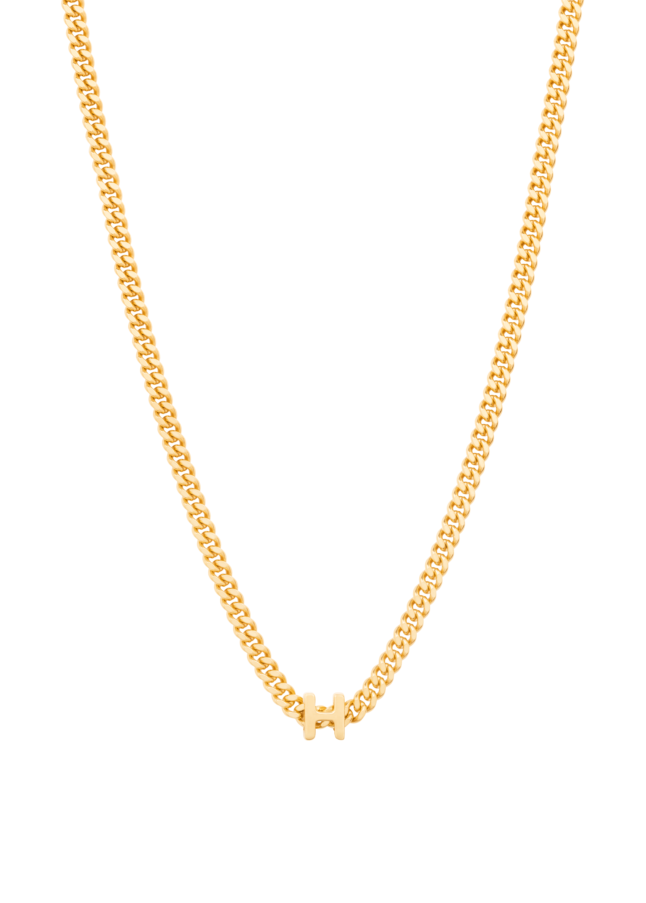alphabet collar con colgante H