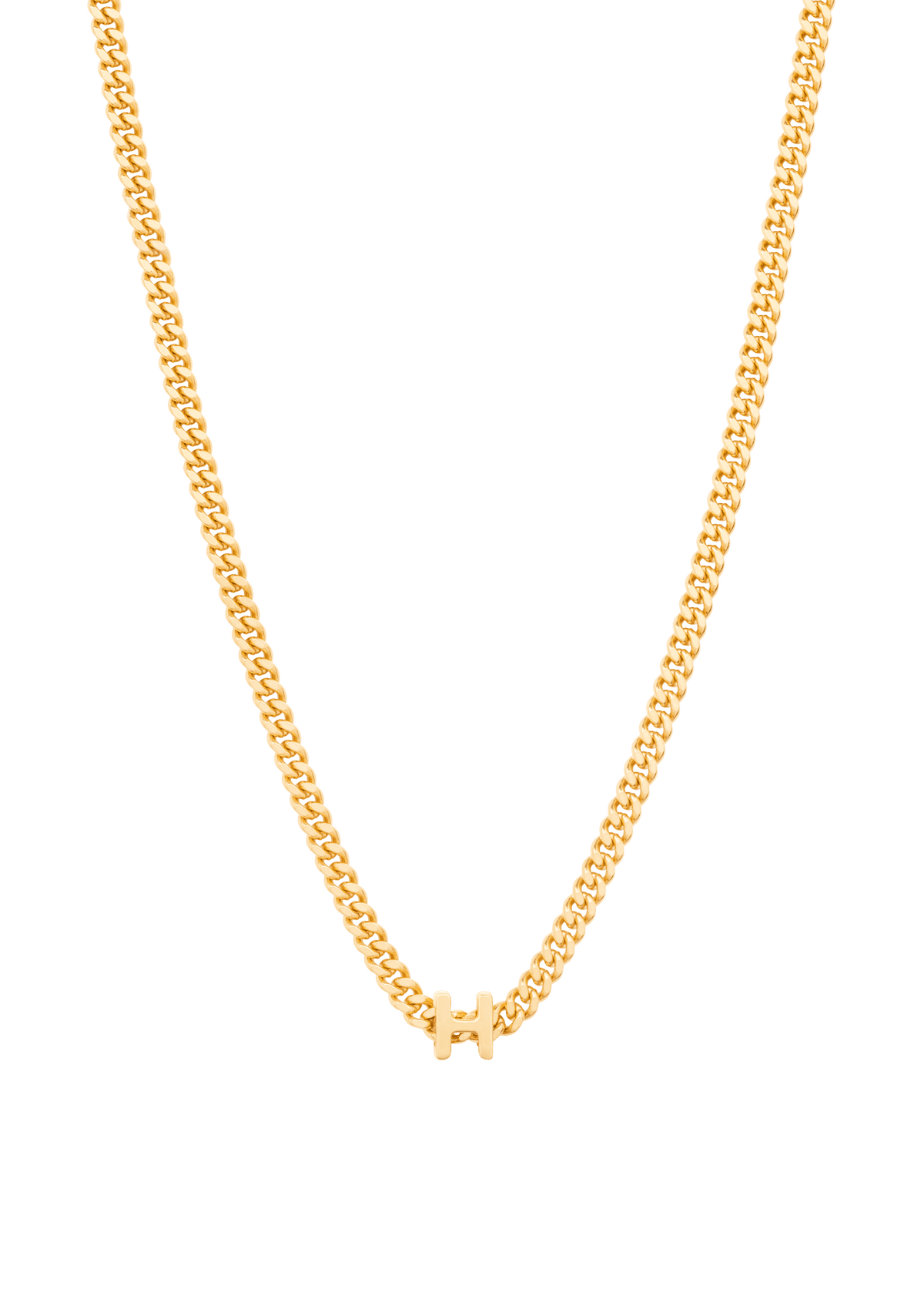 alphabet necklace with pendant H Necklaces
