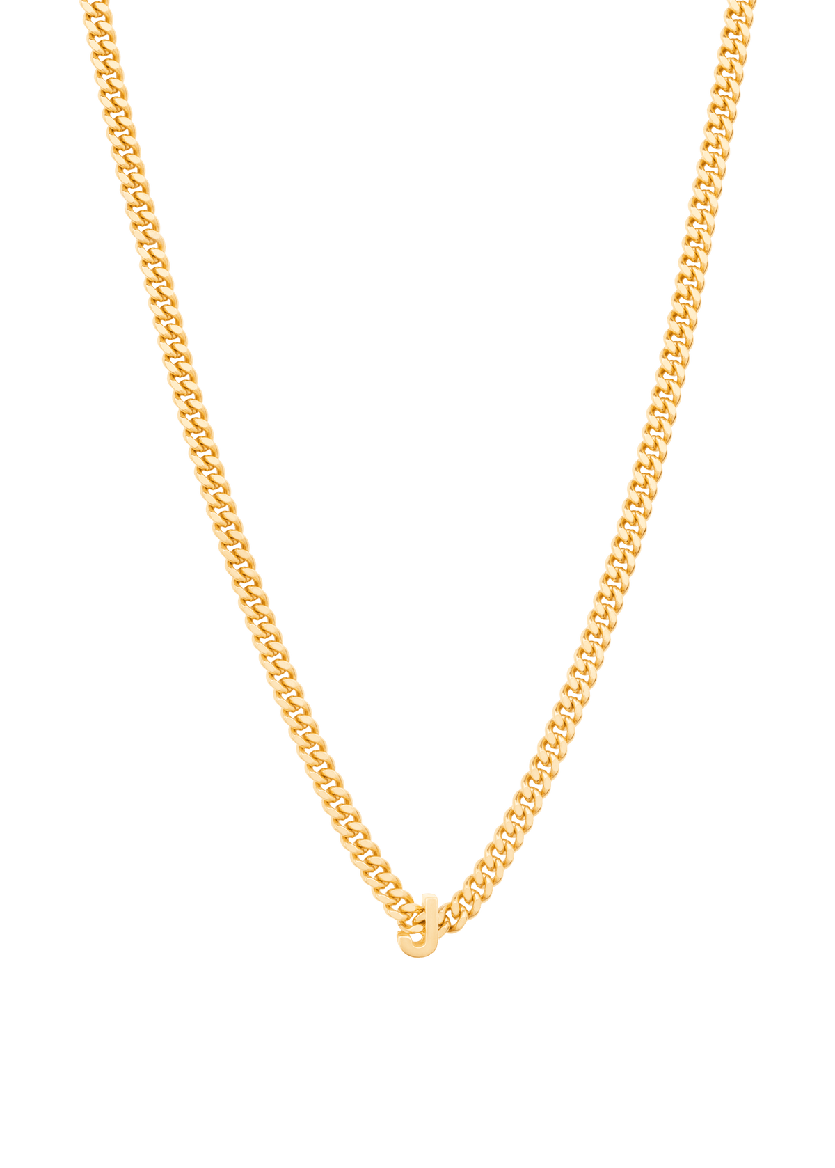 alphabet necklace with pendant J Necklaces