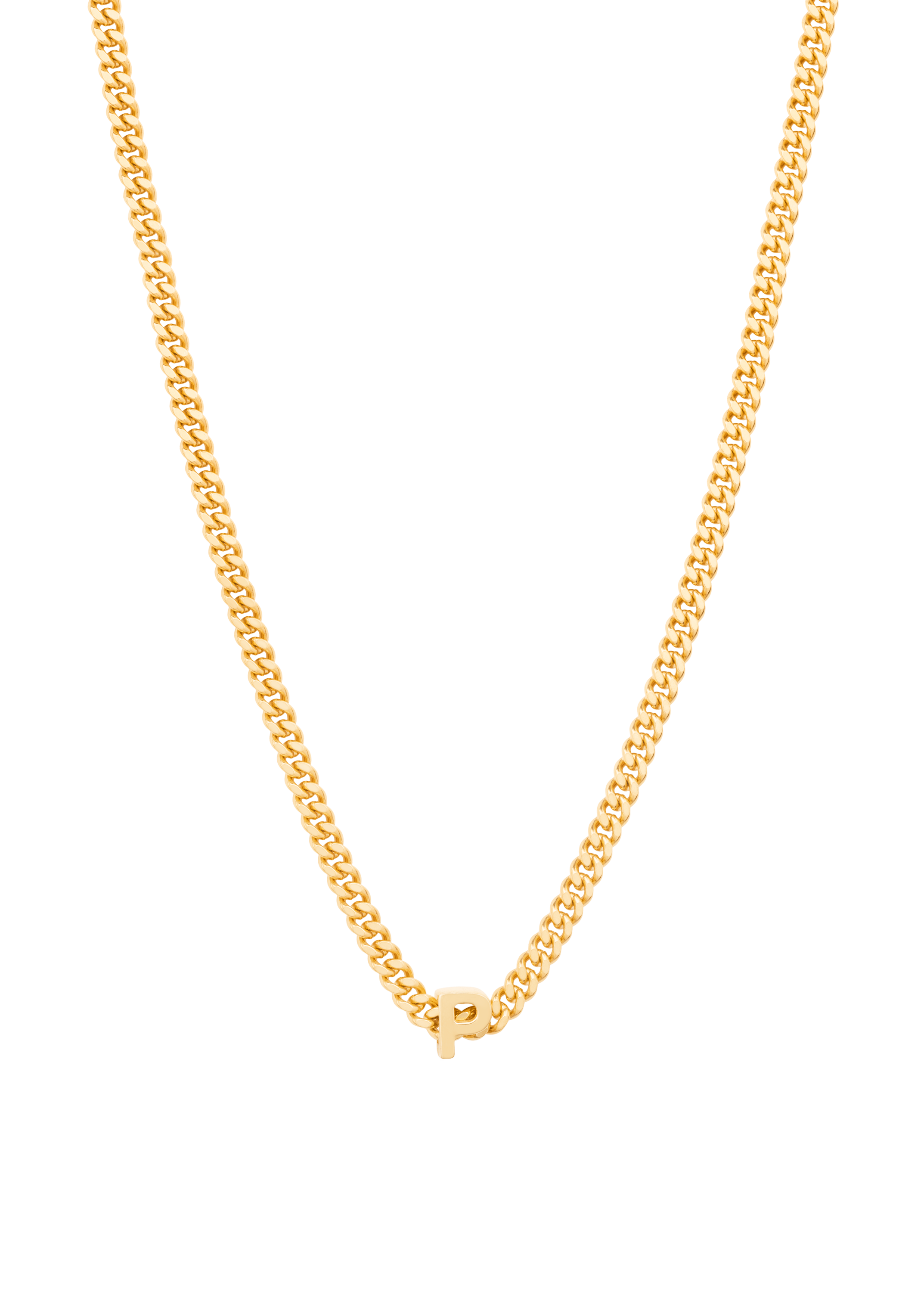 alphabet collar con colgante P
