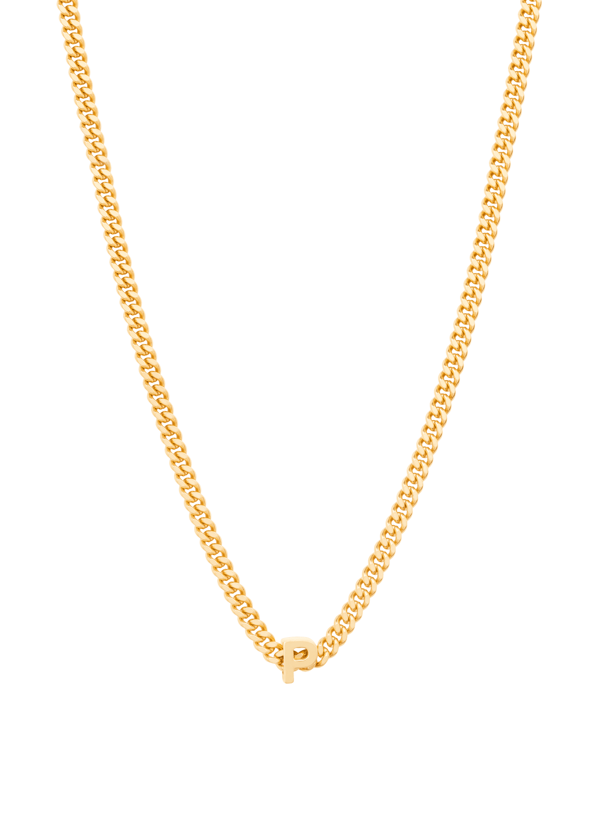 alphabet necklace with pendant P Necklaces