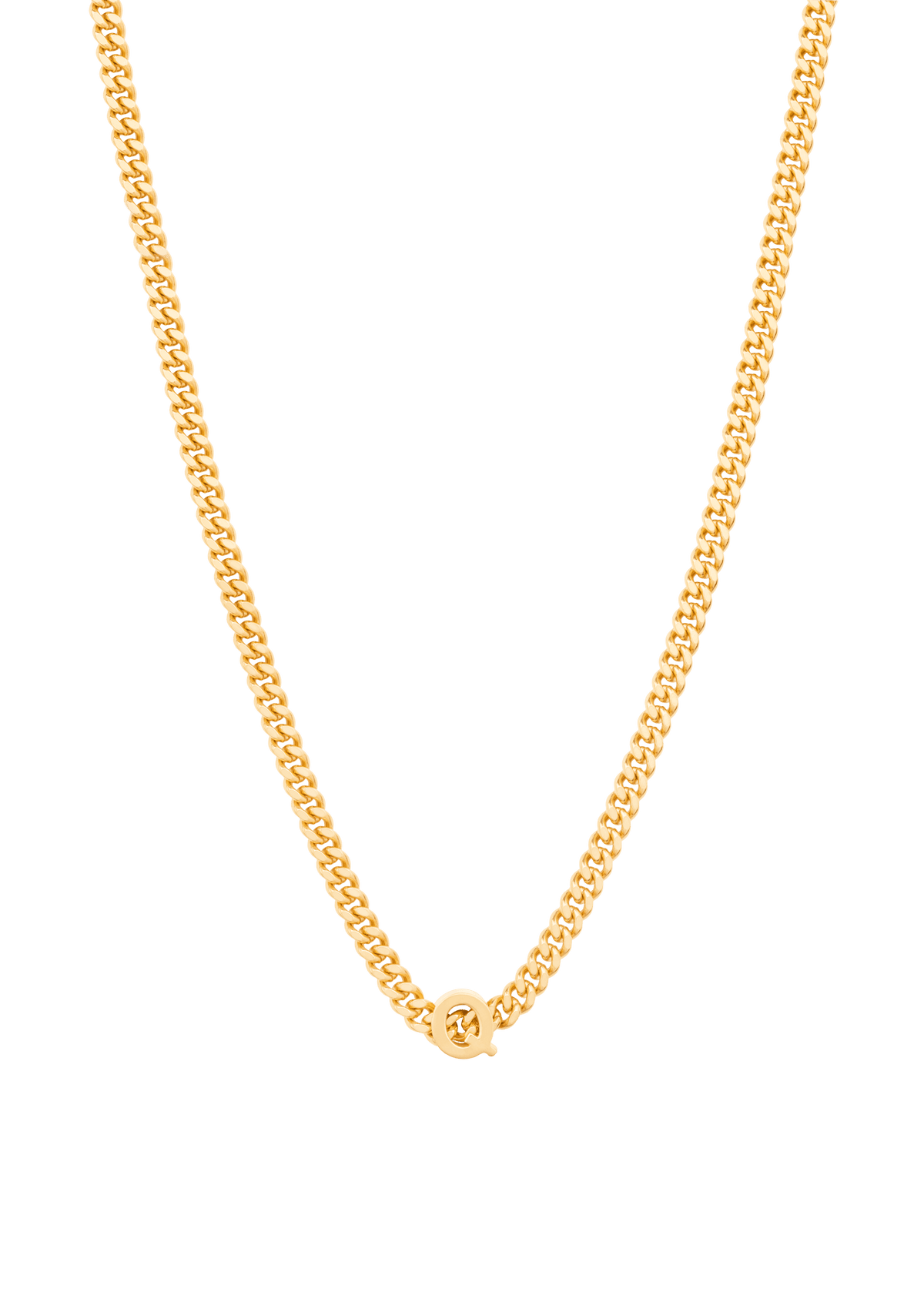 alphabet necklace with pendant Q Necklaces