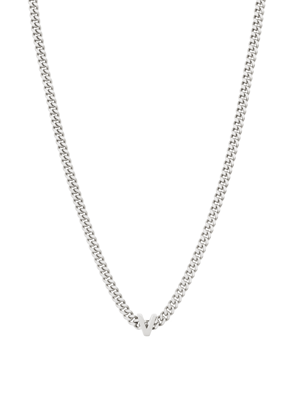alphabet necklace with pendant V Necklaces