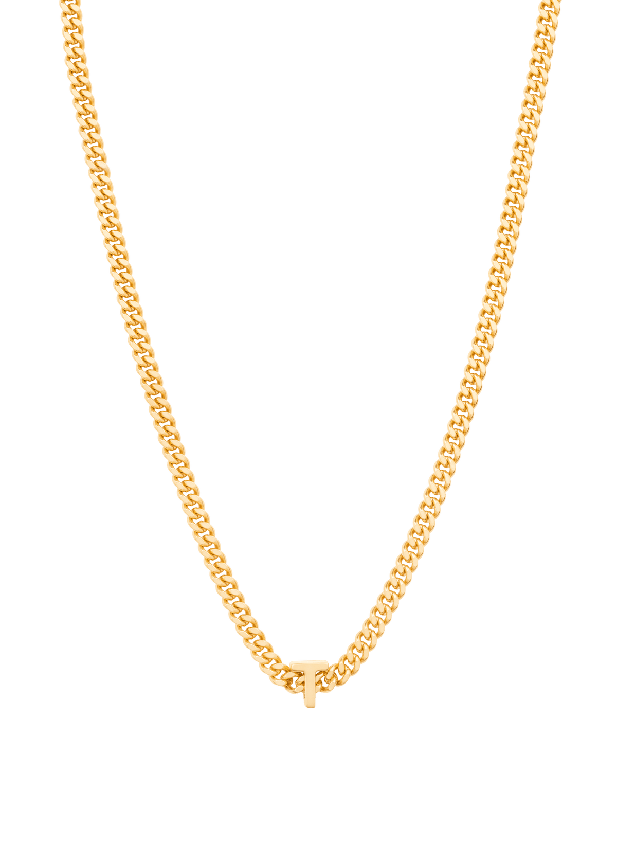 alphabet necklace with pendant T Necklaces