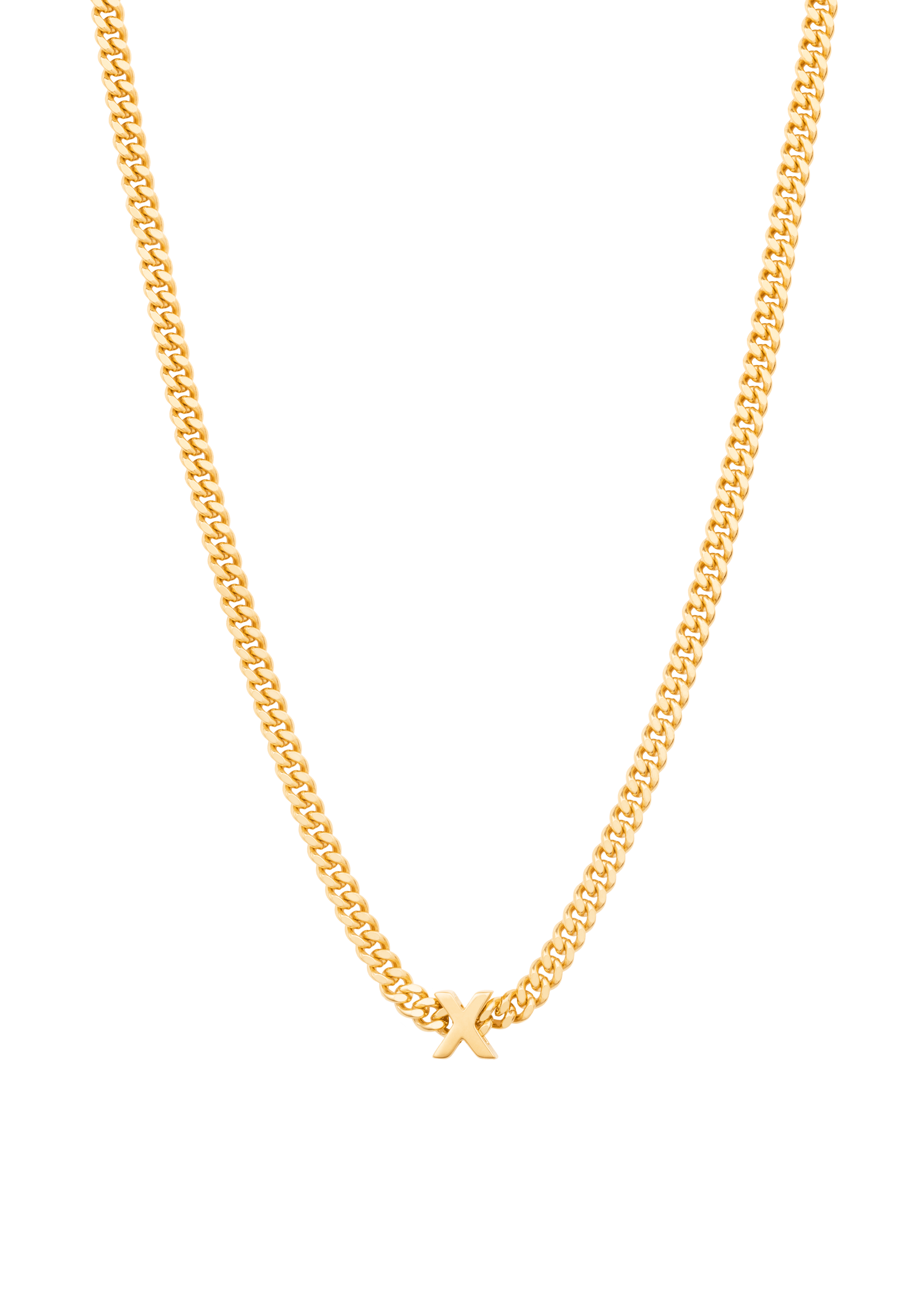 alphabet collar con colgante X