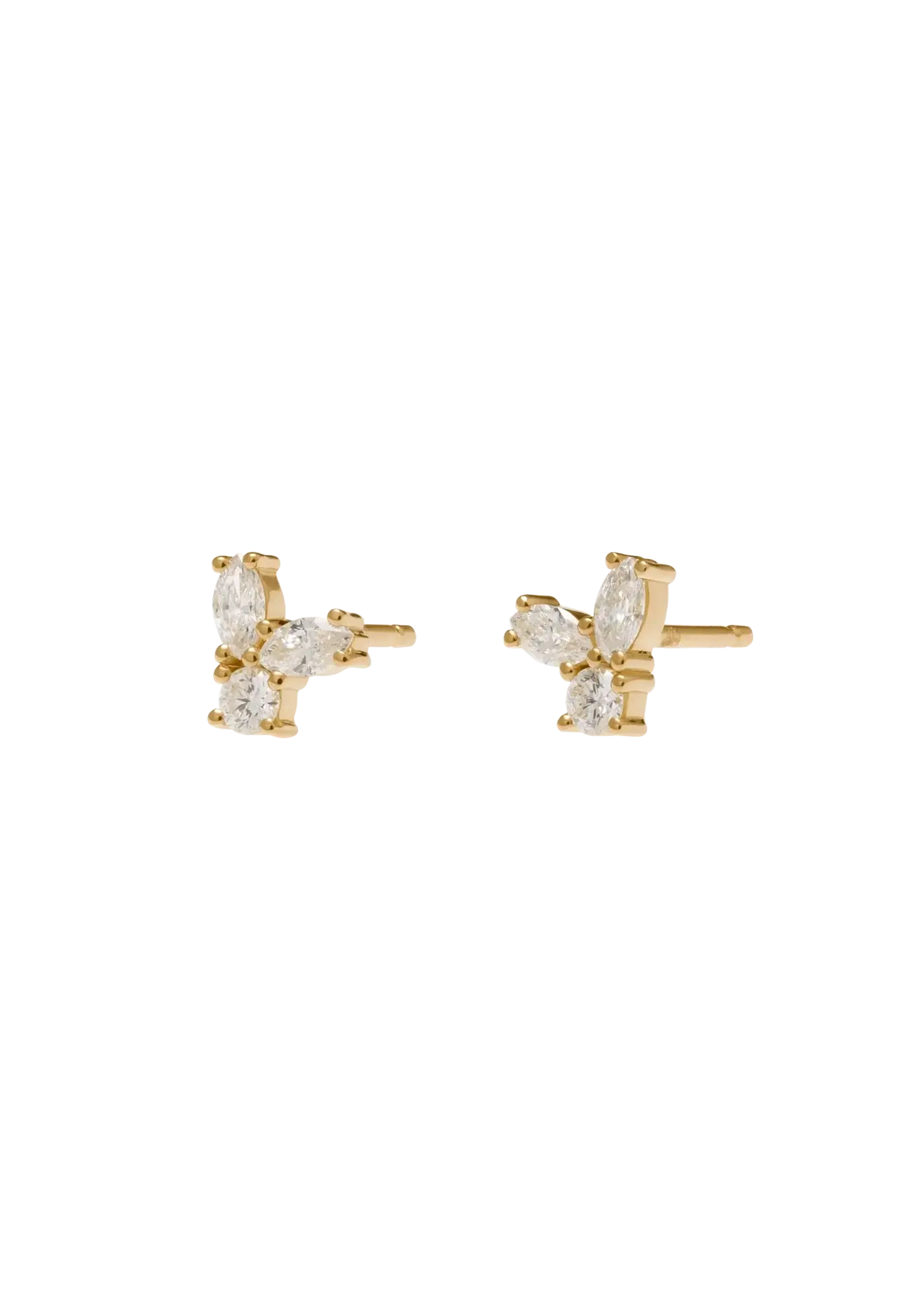 pendientes aurora de diamantes 18k Pendientes