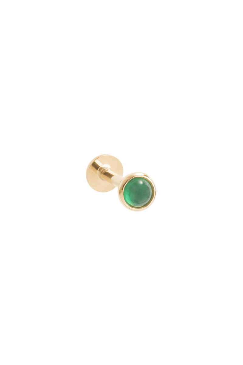 Pendientes balalai de esmeralda en 18k