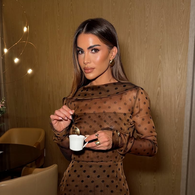 influencer with gilberte earrings