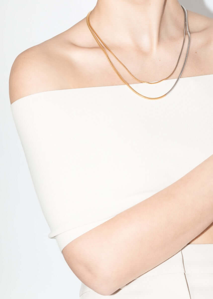 margo colossal choker two tone Necklaces
