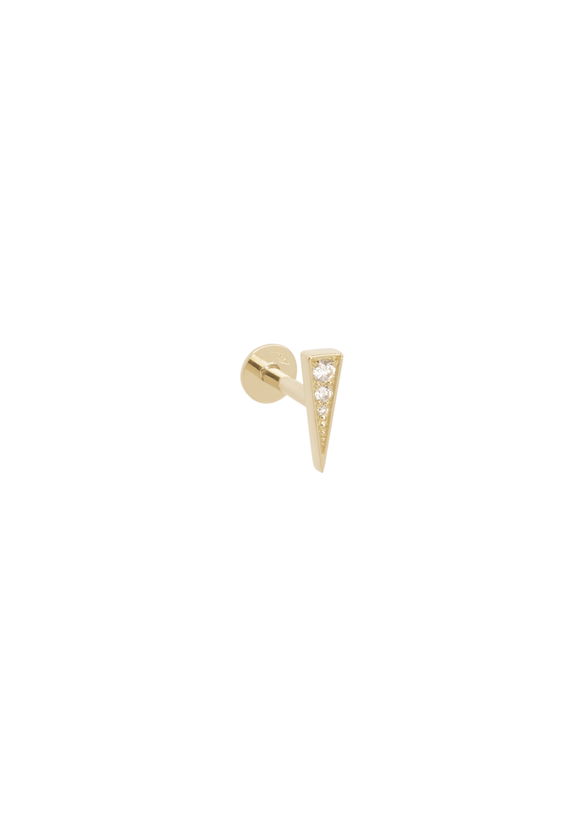 pendientes de diamante gimlet de 18k
