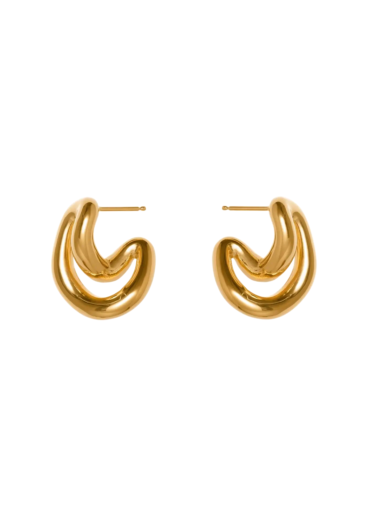Pendientes Espiral Luna Pendientes