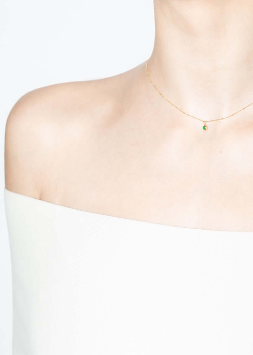 Mock necklace 18k emerald Necklaces