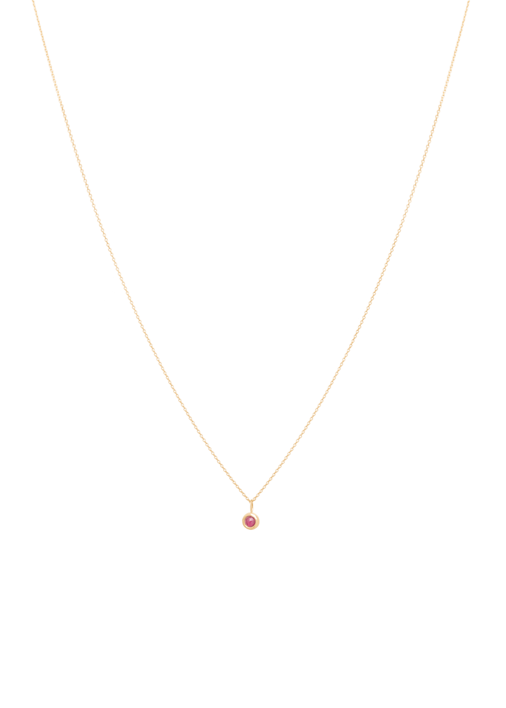 collar de muestra 18k rubí Collares