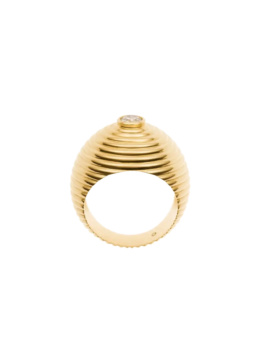 anillo de diamantes de 18k para el dedo meñique Anillos