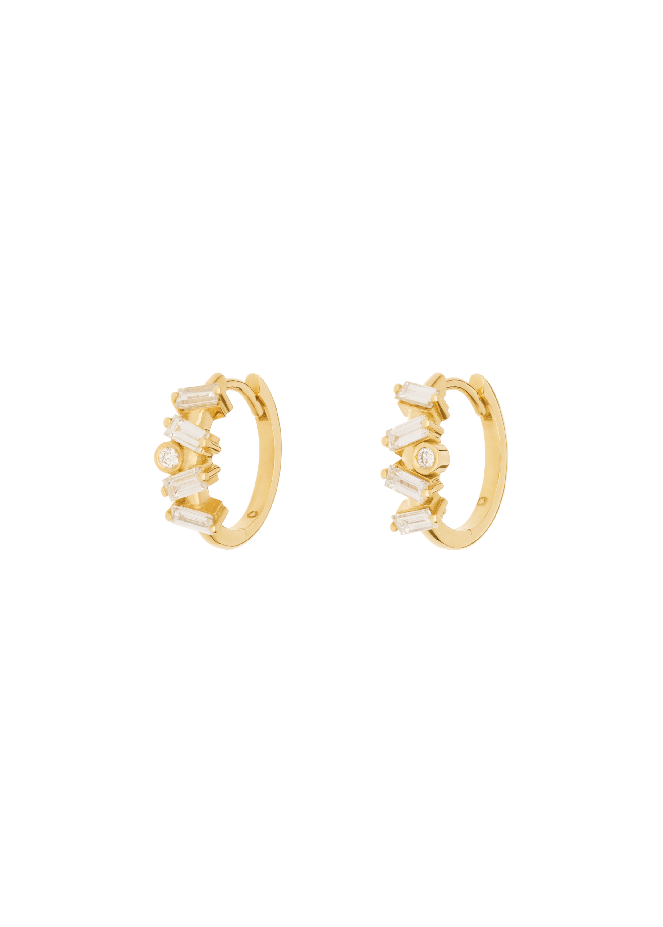 pendientes shaped diamond 18k