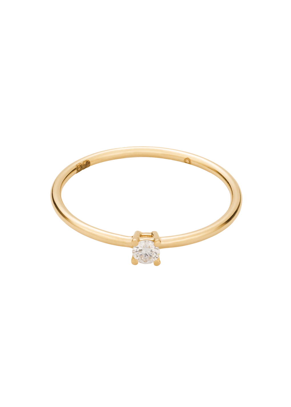anillo solitario de diamantes