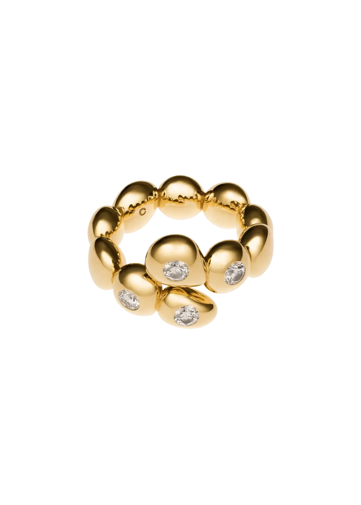 anillo de diamantes esfera imperfecta 18k Anillos