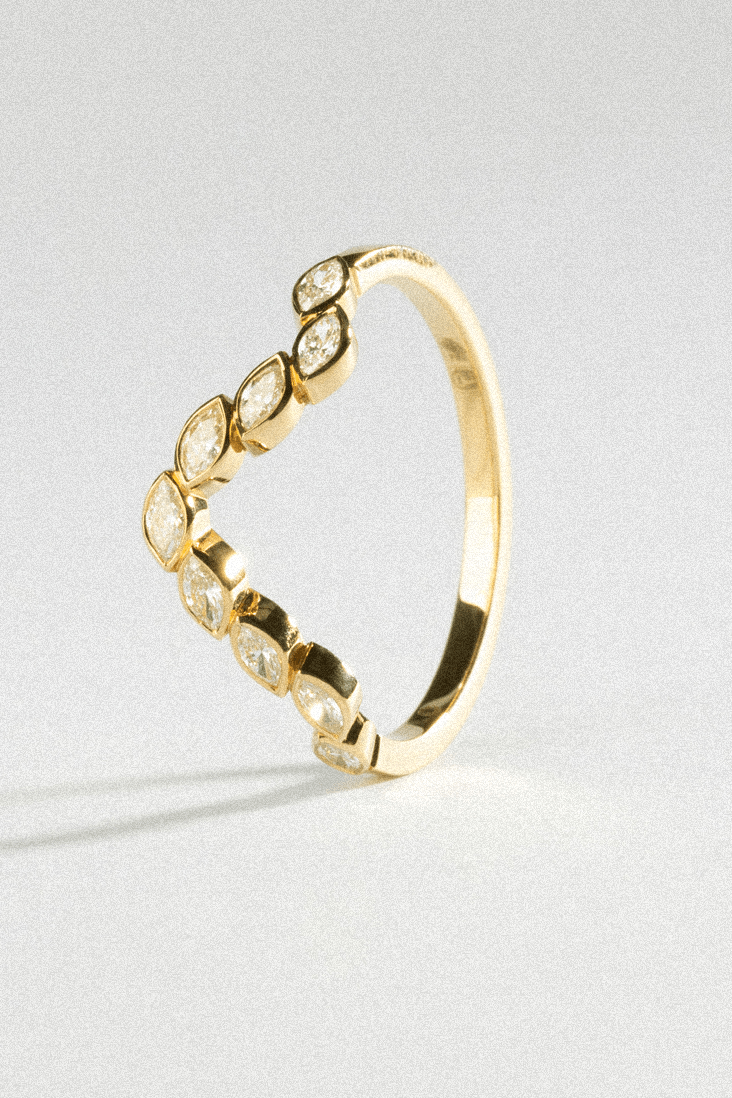 anillo teresa 18k diamante Anillos