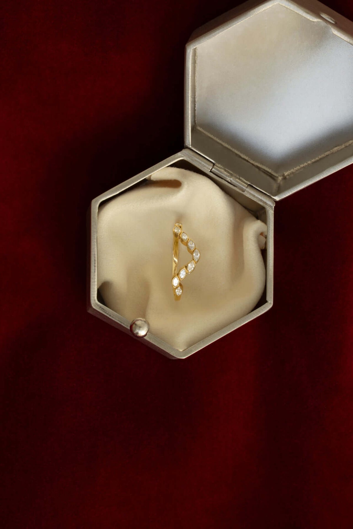 anillo teresa 18k diamante Anillos