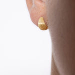 model wearing tilly earrings 18k