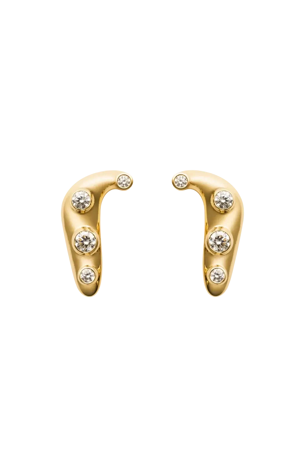 pendientes infinitos de diamantes de 18k Pendientes