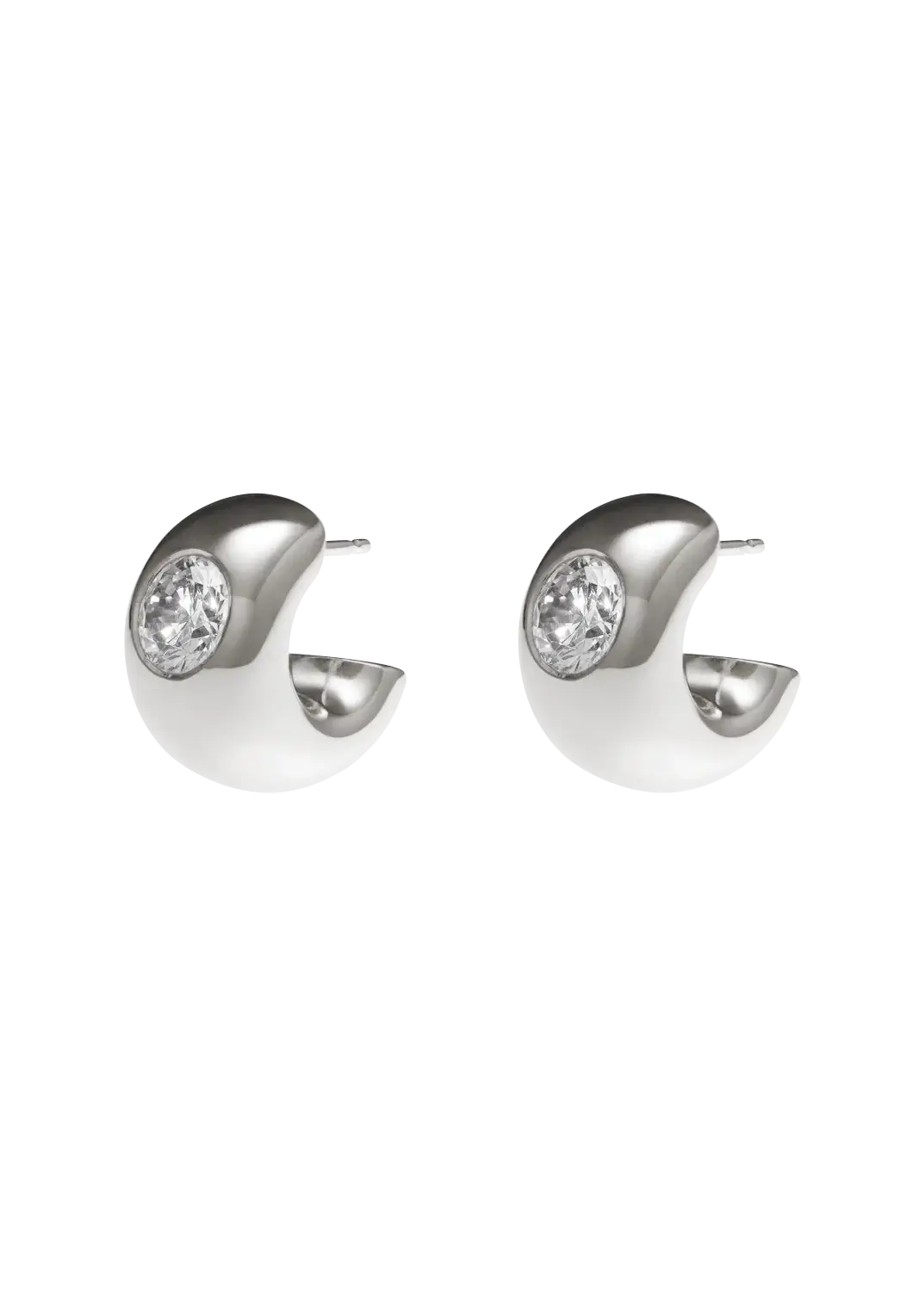 pendientes aros pequeños halo violeta