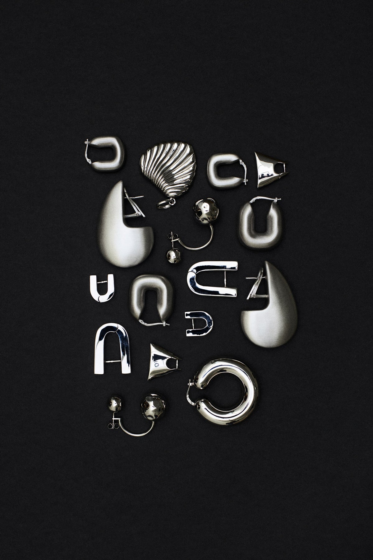 collection of unique silver earrings from the best selling earrings collection