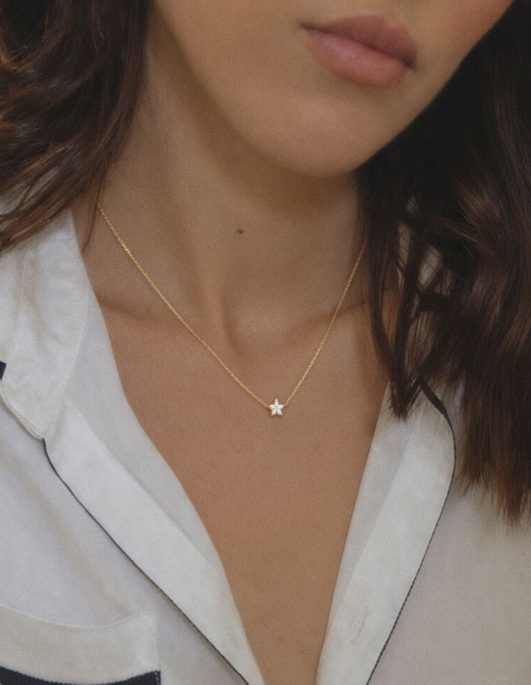 18ct Solid Gold — Diamonds