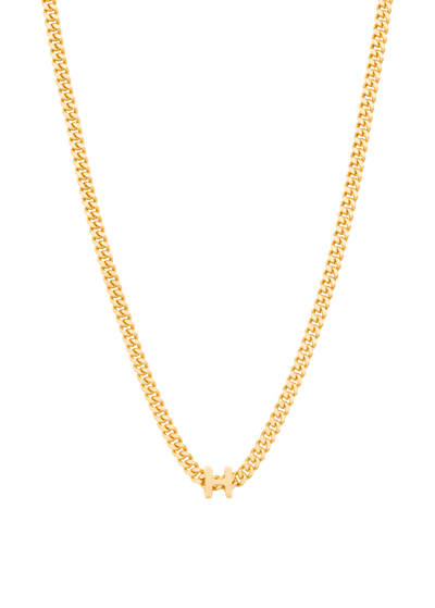 collar con colgante de alfabeto H Collares