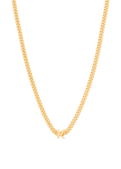 alphabet necklace with pendant K Necklaces