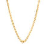 alphabet necklace with pendant P in gold