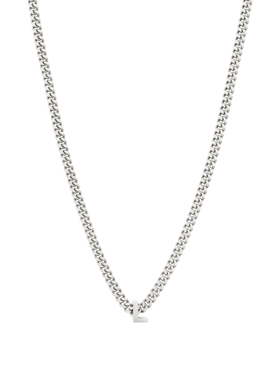 collar con colgante de alfabeto L Collares
