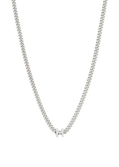 collar con colgante de alfabeto H Collares