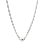 alphabet necklace with pendant P in silver