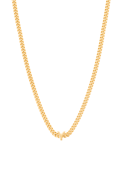 collar con colgante de letra Y Collares
