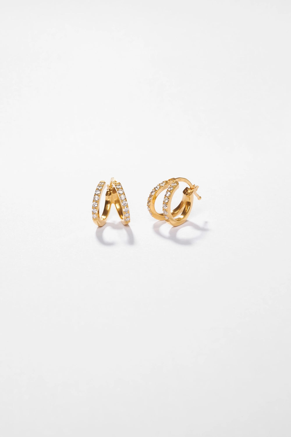 amina double layer earrings earrings