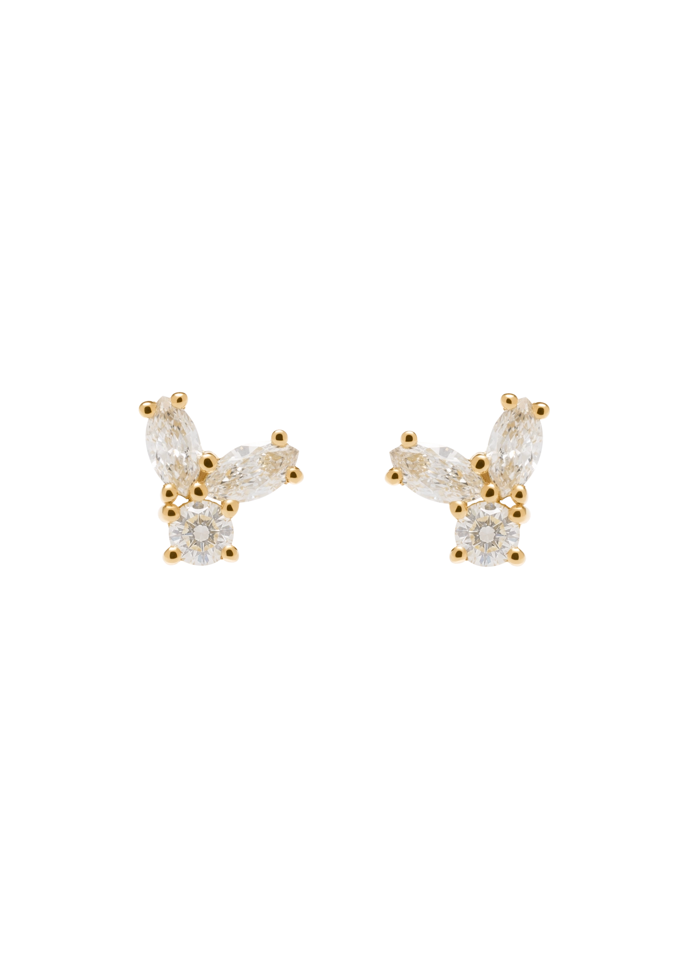 pendientes aurora de diamantes 18k Pendientes