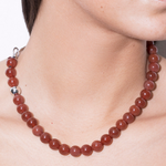 carnelian collar necklace