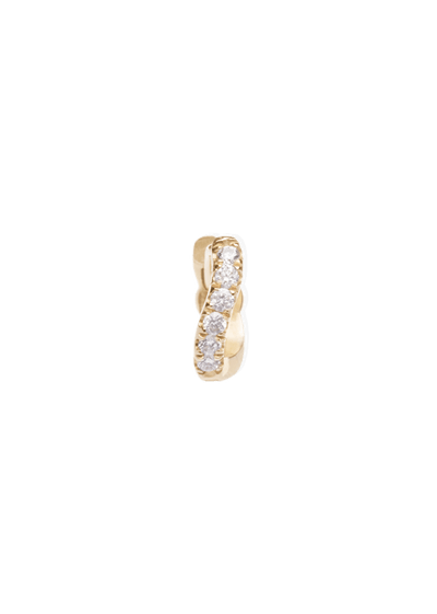 aros de aro de 5 mm cate con diamantes de 18k