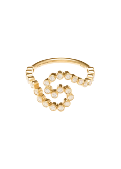 Celine Diamond 18k Circle Ring Rings
