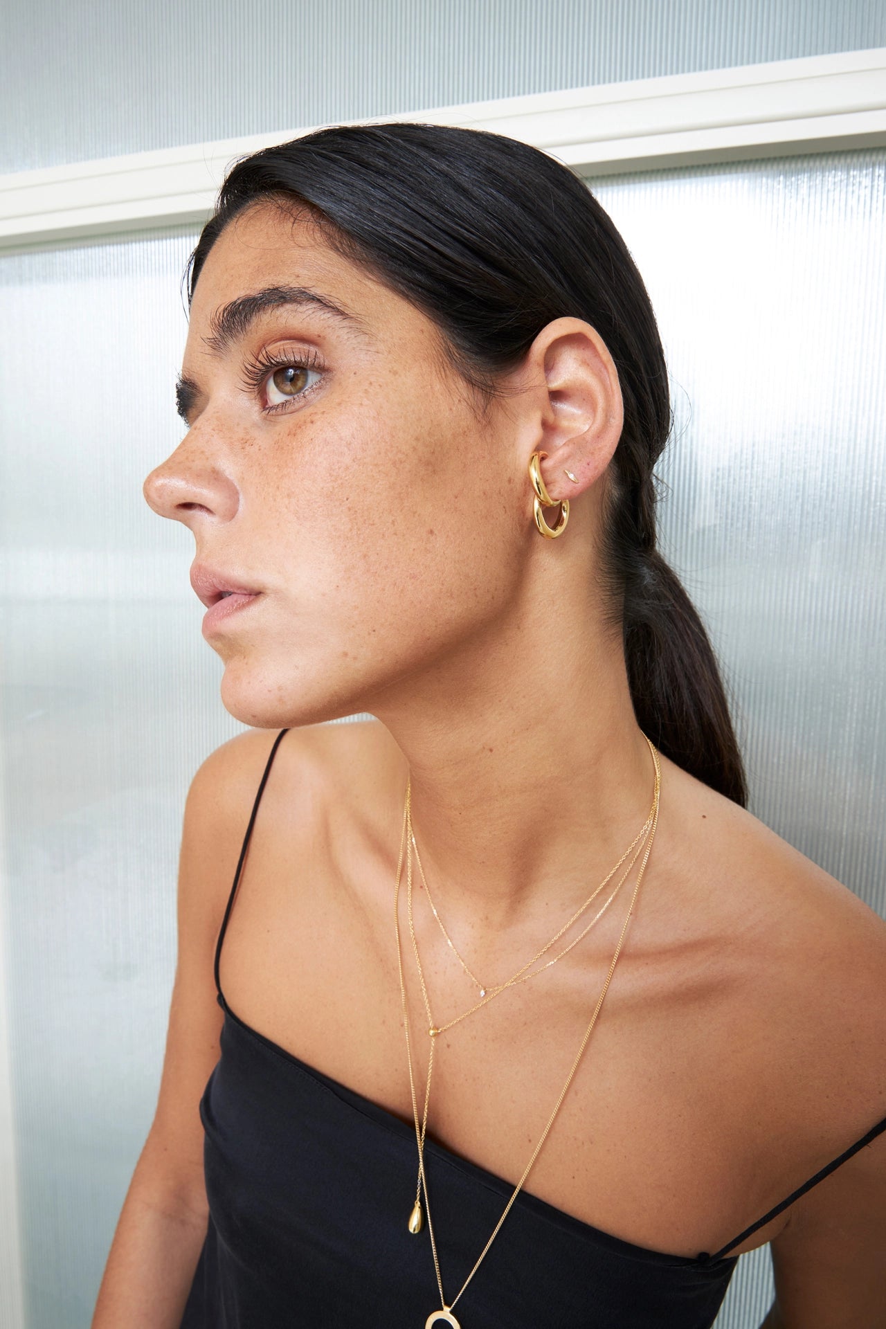 Pendientes de Aros Ocultos Clara
