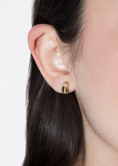 Pendientes huecos Cleo de 18k